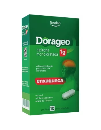 DORAGEO DIPIRONA MONIDRATADA 1G 10 CPR GEOLAB