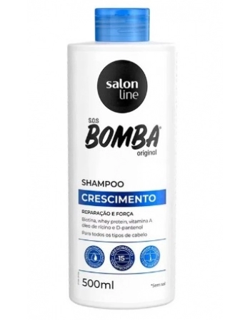 SHAMPOO SOS BOMBA CRESCIMENTO 500ML SALON LINE