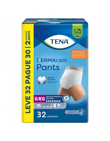 ROUPA INTIMA TENA DERMACARE PANTS G/EG L32P30
