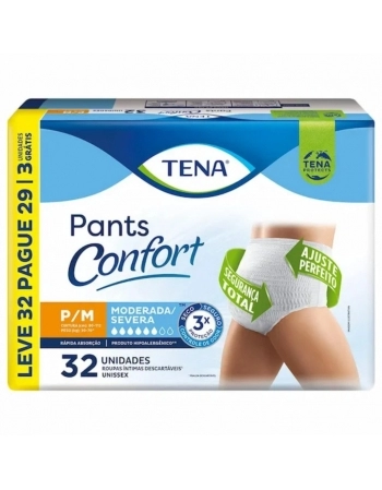 ROUPA INTIMA TENA PANTS CONFORT P/M L32 P29 ESSITY