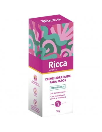 RICCA CREME HIDRATANTE P/ MAOS FRESH FLORAL FPS 15 BELLIZ