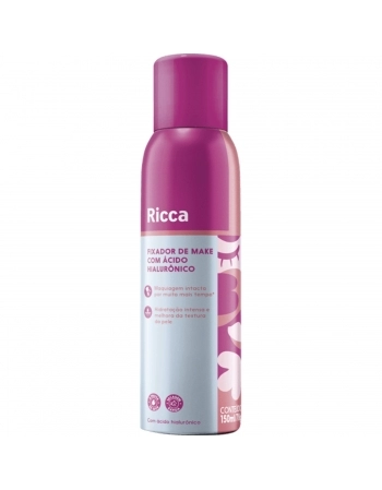 RICCA FIXADOR DE MAKE C/ ACIDO HIALURONICO 150ML BELLIZ