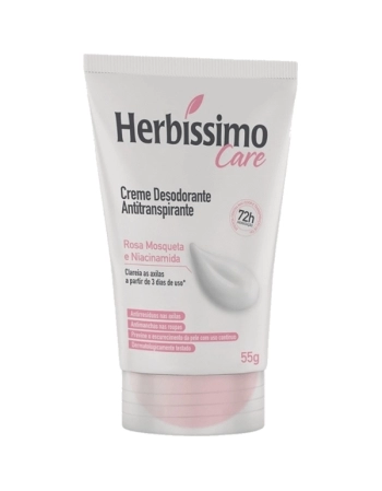 DESODORANTE CREME ROSA MOSQUETA E NIACINAMIDA 72HR 55G HERBISSIMO