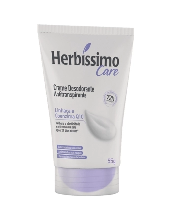 DESODORANTE CREME ANTIT LINHACA E COENZIMA Q10 72HR 55G HERBISSIMO