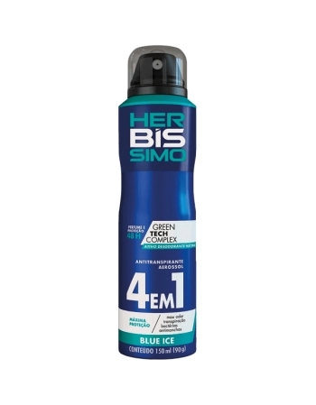 DESODORANTE AER BLUE ICE 4EM1 48HRS 150ML HERBISSIMO