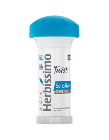 DESODORANTE CREME TWIST SENSITIVE 72HR 45G HERBISSIMO