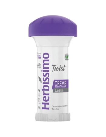 DESODORANTE CREME TWIST LAVANDA 72HR 45G HERBISSIMO