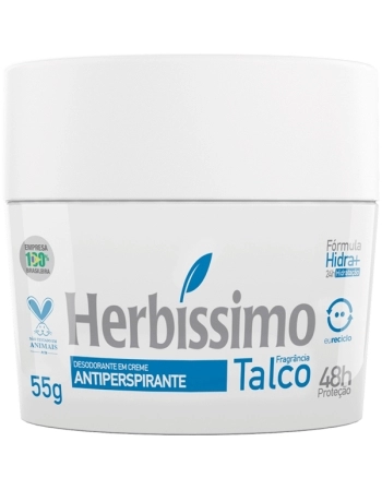 DESODORANTE CREME TALCO 48HR 55G HERBISSIMO