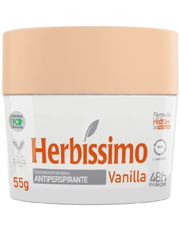 DESODORANTE CREME VANILLA 48HR 55G HERBISSIMO