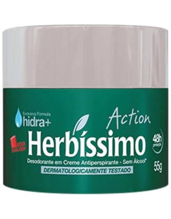 DESODORANTE CREME ACTION 48HR 55G HERBISSIMO