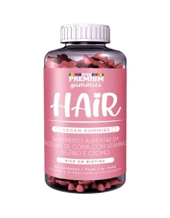 HAIR GUMMIES C/60 GOMAS TUTTI FRUTTI VITA PREMIUM