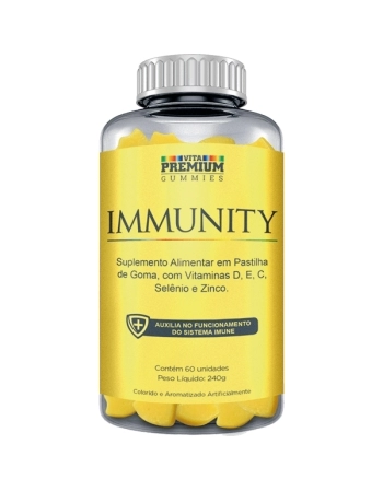 GUMMIES IMMUNITY C/60 GOMAS VITAMINAS ABACAXI VITA PREMIUM