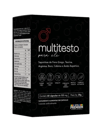 MULTITESTO 500MG C/6 PARA ELE VITA PREMIUM