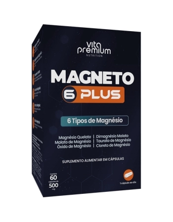 MAGNETO 6 PLUS C/60 CAPS 500MG VITA PREMIUM