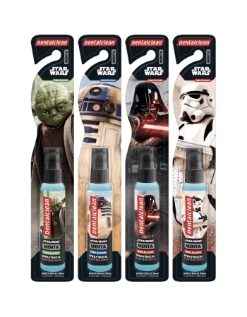 SPRAY BUCAL STAR WARS 30ML S/ALCOOL DENTALCLEAN