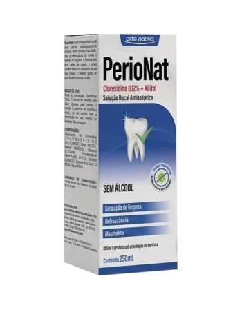 PERIONAT SOLUCAO ANTISSEPTICO S/ALCOOL 250ML ARTE NATIVA