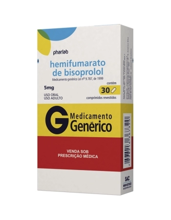 G.HEMIFUMARATO DE BISOPROLOL 5MG 30CPR PHARLAB