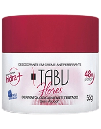 DESODORANTE CREME TABU FLORES 48HR 55G