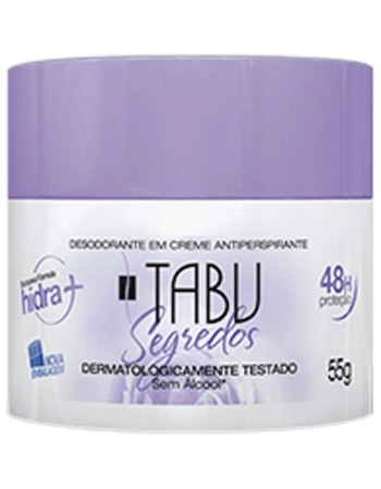 DESODORANTE CREME TABU SEGREDOS 48HR 55G