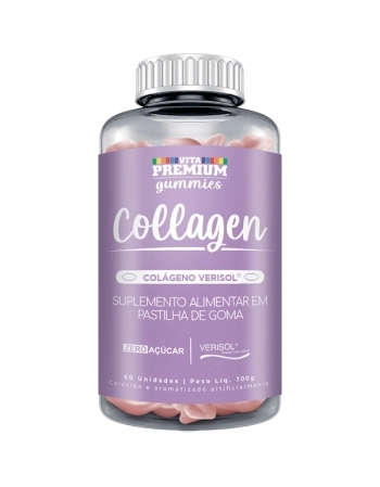 COLLAGEN COLAGENO VERISOL ZERO ACUCAR C/60 GOMAS TUTTI FRUTTI GUMMIES