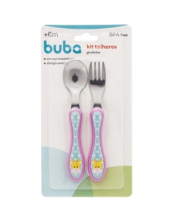 BUBA KIT TALHER GIRAFINHA ( GARFO E COLHER )