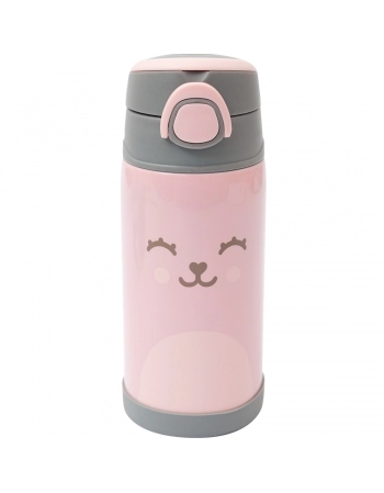 BUBA COPO TERMICO PAREDE DUPLA C/CANUDO ROSA 400ML