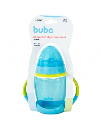 BUBA COPO TREINAMENTO C/ALCA REMOVIVEL AZUL 250ML