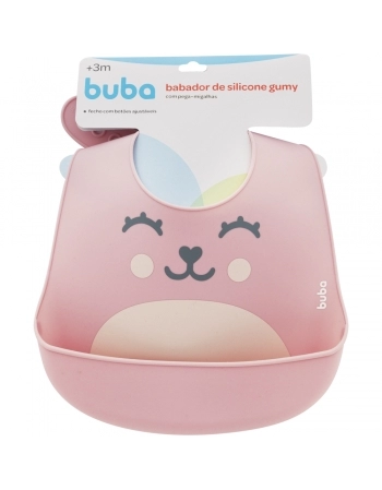 BUBA BABADOR PEGA MIGALHAS EM SILICONE ROSA