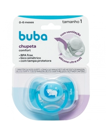 BUBA CHUPETA Nº1 URSINHO AZUL C/TAMPA PROTETORA