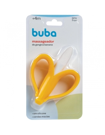 BUBA MASSAGEADOR DE GENGIVA BANANA AMARELA