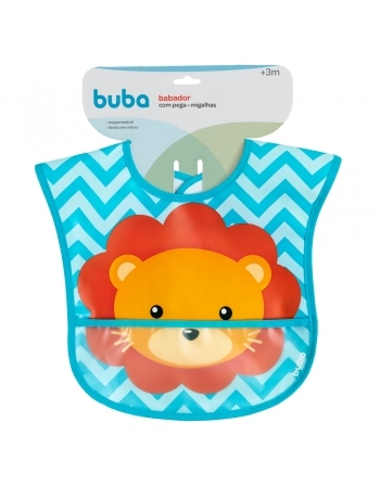 BUBA BABADOR C/BOLSO ANIMAL FUN LEAO