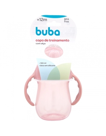 BUBA COPO TREINAMENTO C/ALCA ROSA 160ML