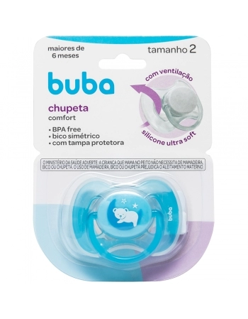 BUBA CHUPETA Nº2 URSINHO AZUL C/TAMPA PROTETORA