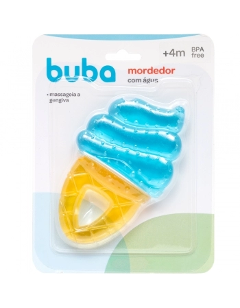 BUBA MORDEDOR C/AGUA SORVETE AZUL/AMARELO