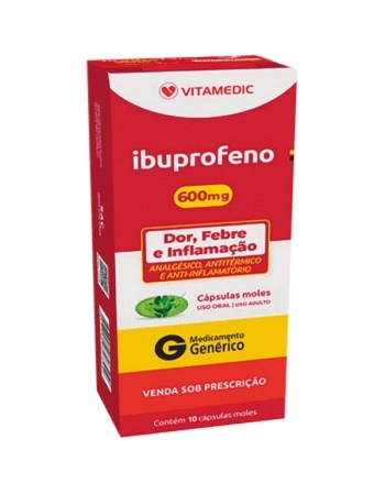 G.IBUPROFENO 600MG 10CPS GEL VITAMEDIC