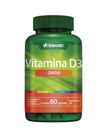 VITAMINA D3 2000UI 60 CAPS HERBAMED