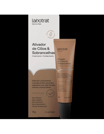 ATIVADOR CRESCIMENTO CILIOS E SOMBRANCELHAS DERMO SKIN 15GR LABOTRAT