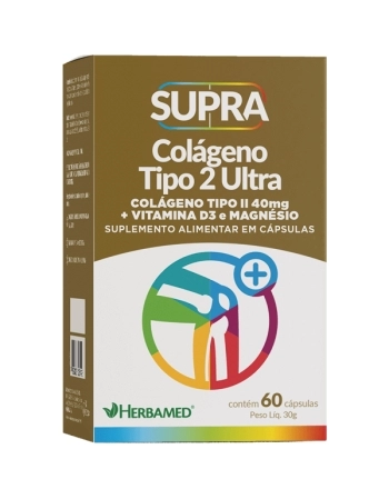 COLAGENO TIPO 2 SUPRA 40 MG 60 CAPS HERBAMED