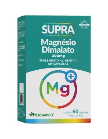 MAGNESIO DILAMATO SUPRA 300MG 60 CAPS HERBAMED