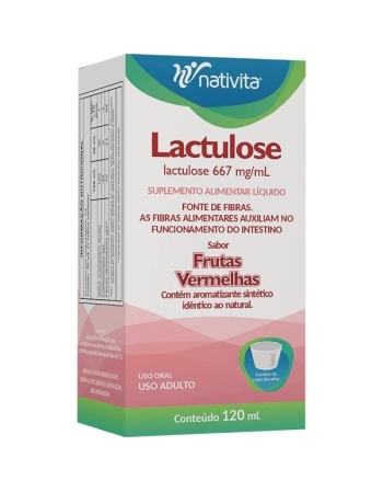 LACTULOSE FRUTAS VERMELHAS 120ML NATIVITA