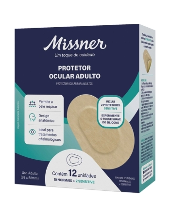 PROTETOR OCULAR ADULTO CX 12UN MISSNER