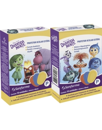 PROTETOR OCULAR ESTERIL DIVERTIDAMENTE INFANTIL P 10UN SANFARMA