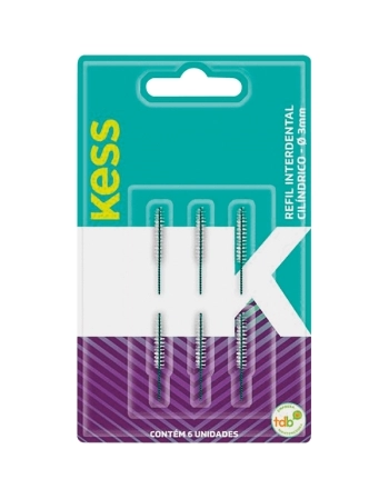 KESS REFIL INTERDENTAL CILINDRICOO 3MM 06UN BELLIZ