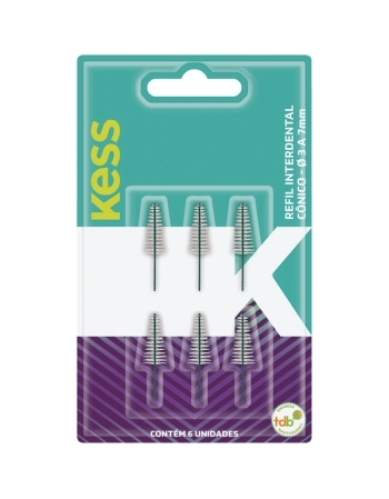 KESS REFIL INTERDENTAL CONICO 3-7MM 06UN BELLIZ