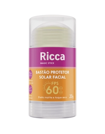 RICCA BASTAO PROTETOR SOLAR FACIAL FPS60 20G BELLIZ