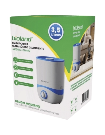 UMIDIFICADOR ULTRASSONICO DE AMBIENTE 3,5LTS BIOLAND