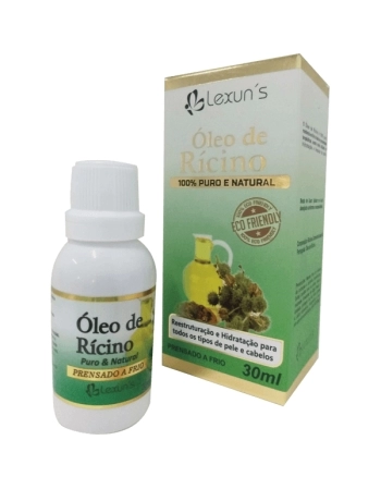OLEO DE RICINO 100% PURO 30ML LEXUNS