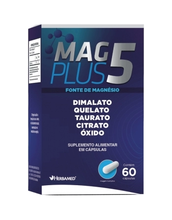 MAGPLUS 5 60CPS (5 MAGNESIOS) HERBAMED