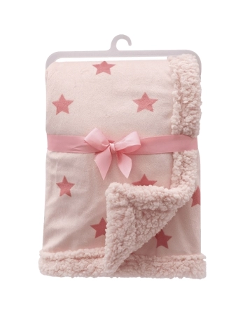 BUBA MANTINHA DUPLA FACE ESTRELINHA ROSA