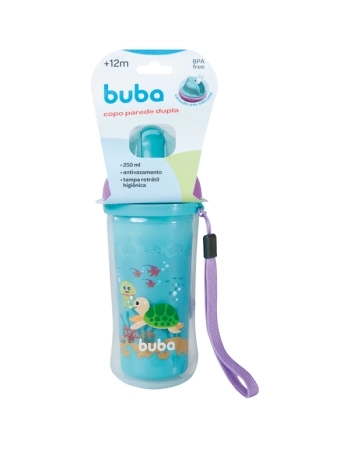 BUBA COPO PAREDE DUPLA TURMINHA DO MAR 250ML